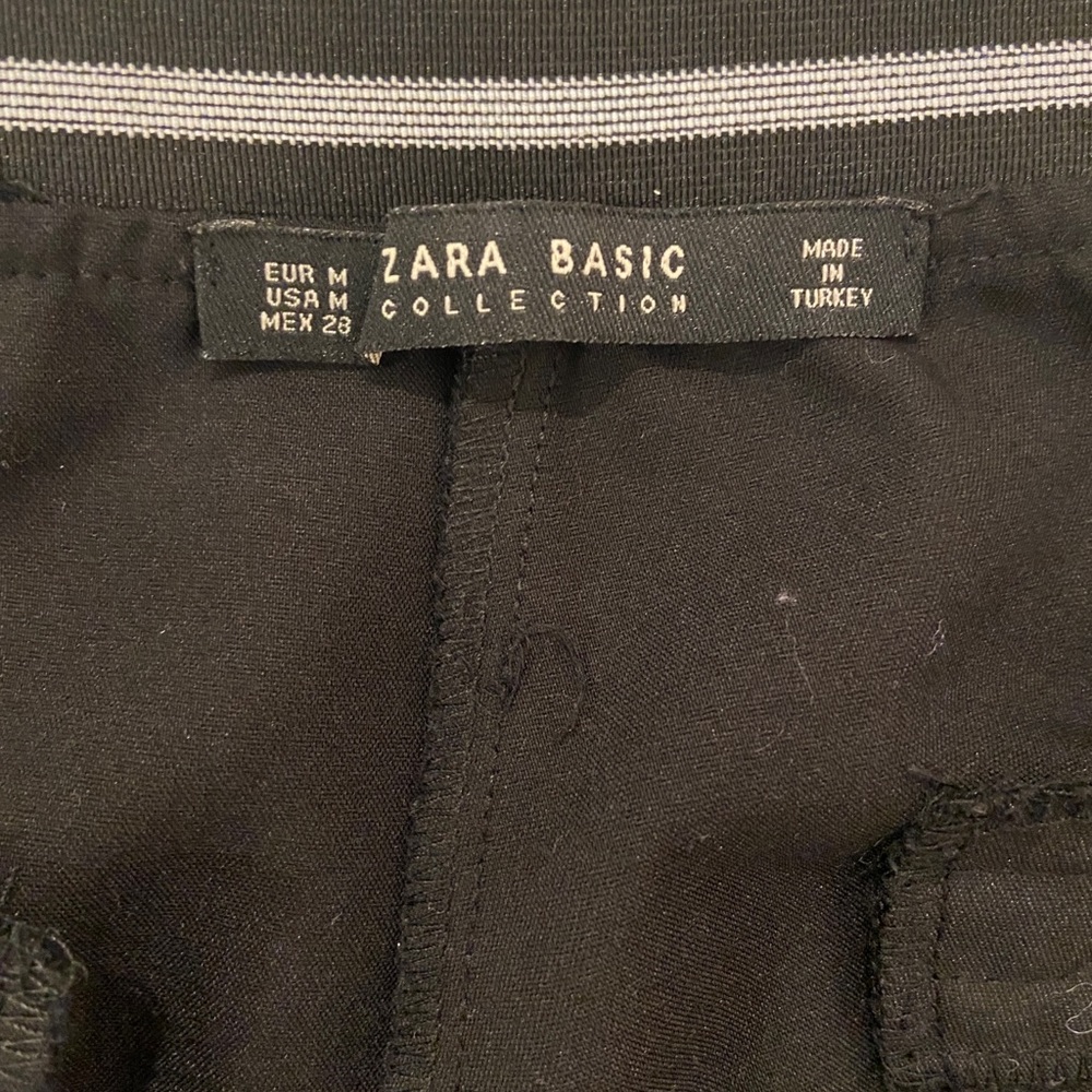 Zara Basic Collection Cropped Flat Front Stripe T… - image 4